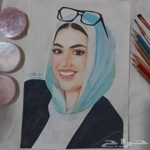 رسم بورتريه صور شخصيه بالألوان والرصاص