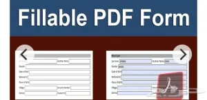 تصميم نموذج استمارة ( PDF ) قابل للتعبئة والملء